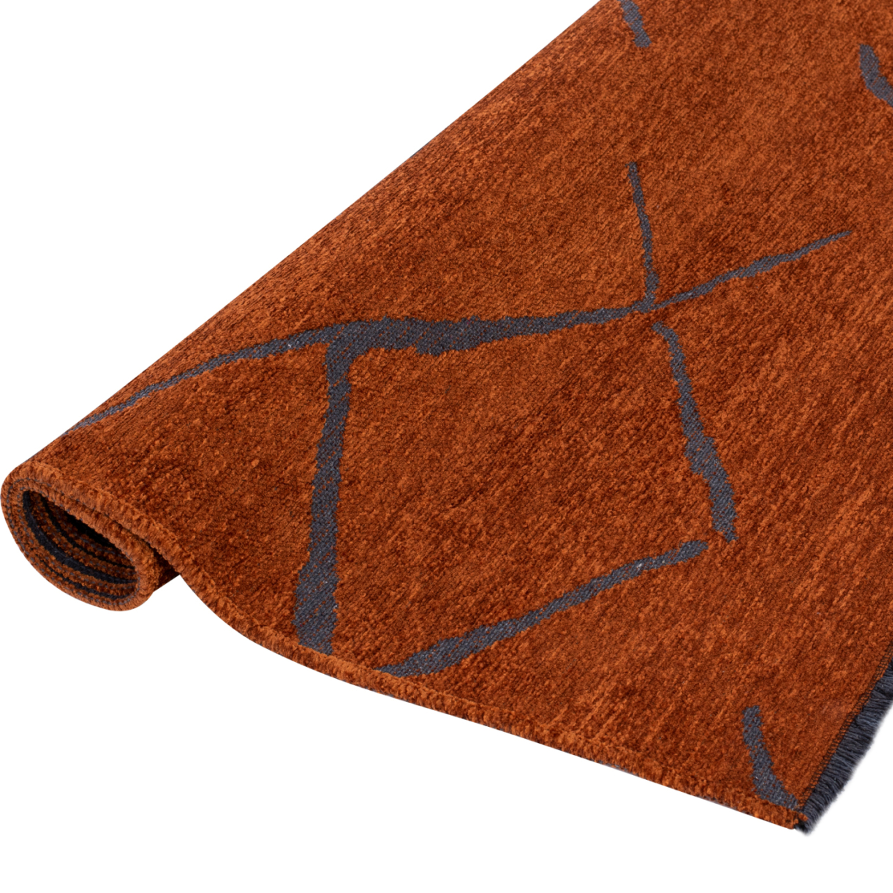 HM7674.04 160Χ230cm, bronze-black carpet with self-fringes [3]