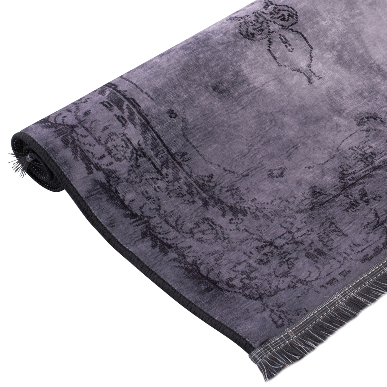 HM7675.01-GRAY, vintage carpet, JOSIANE, 160X230cm, fringes [3]