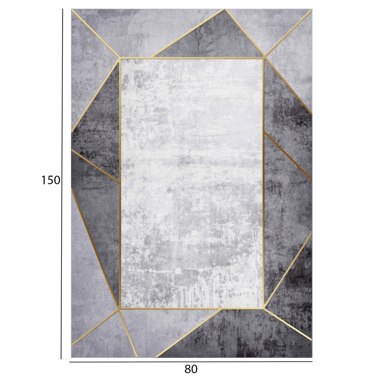 HM7676.23 80X150cm, grey-white carpet, JOSIANE [2]