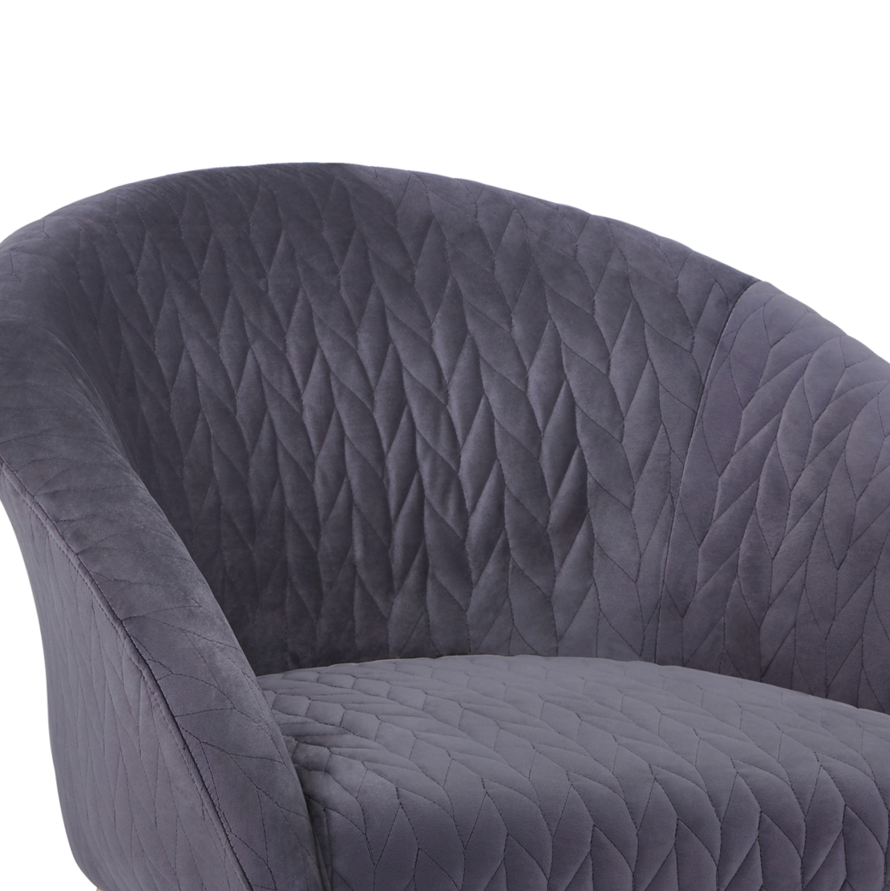 HM8549.01 Armchair Joyce Velvet Grey,metallic legs, 80x76x75 [6]