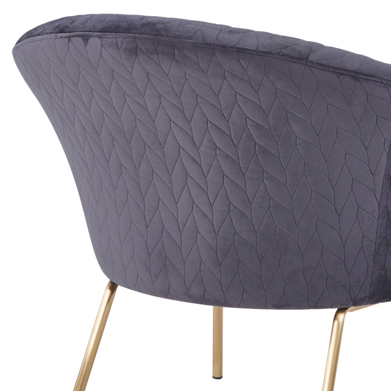 HM8549.01 Armchair Joyce Velvet Grey,metallic legs, 80x76x75 [9]