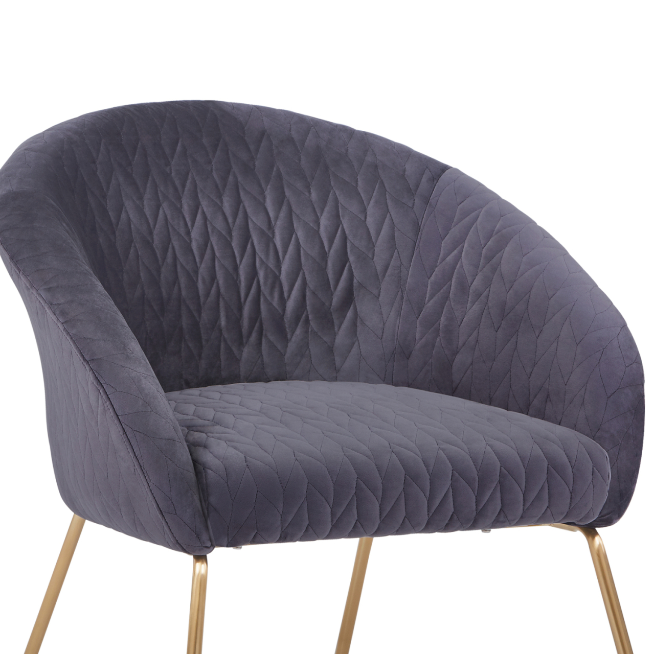 HM8549.01 Armchair Joyce Velvet Grey,metallic legs, 80x76x75 [7]