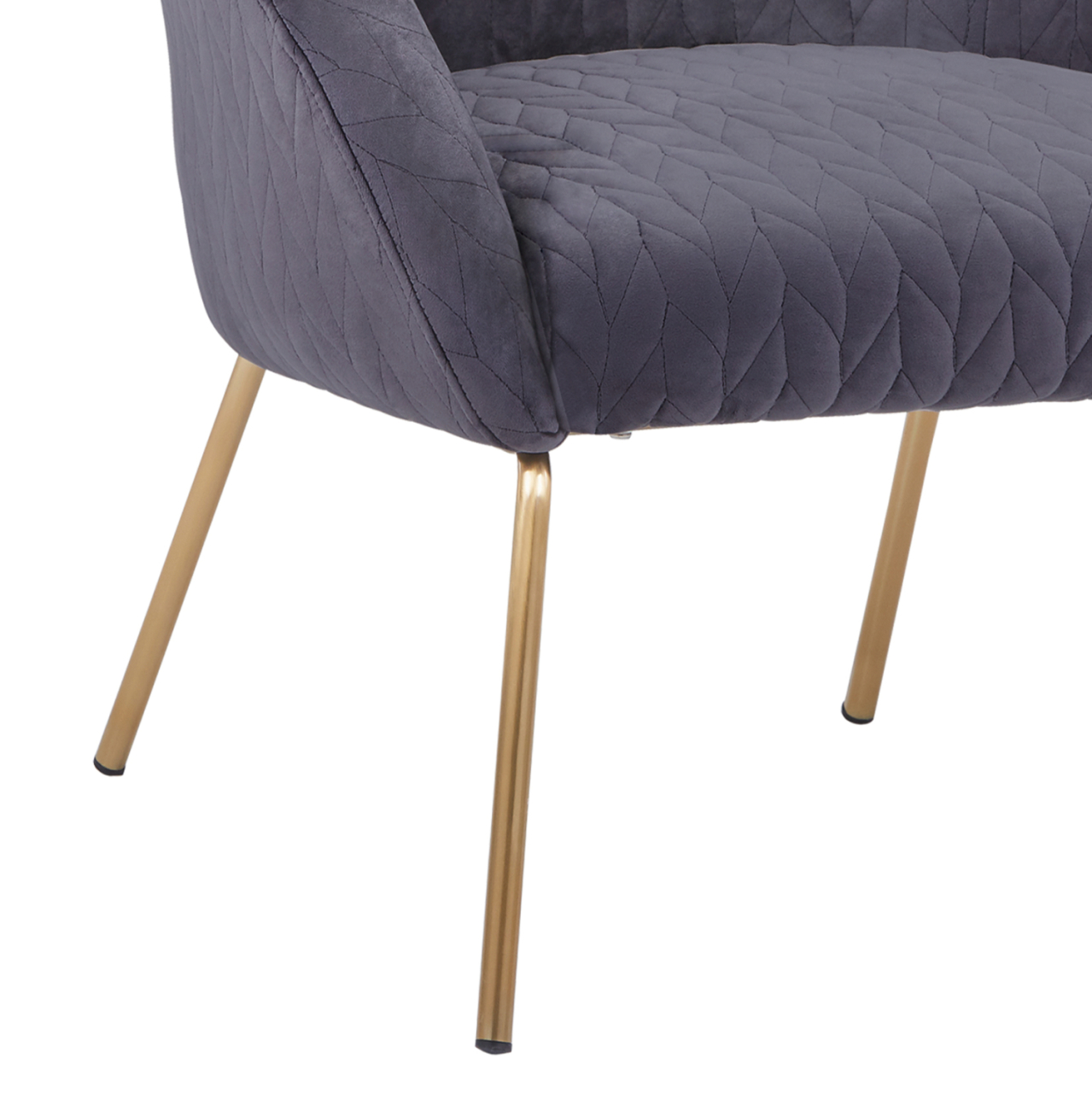 HM8549.01 Armchair Joyce Velvet Grey,metallic legs, 80x76x75 [8]