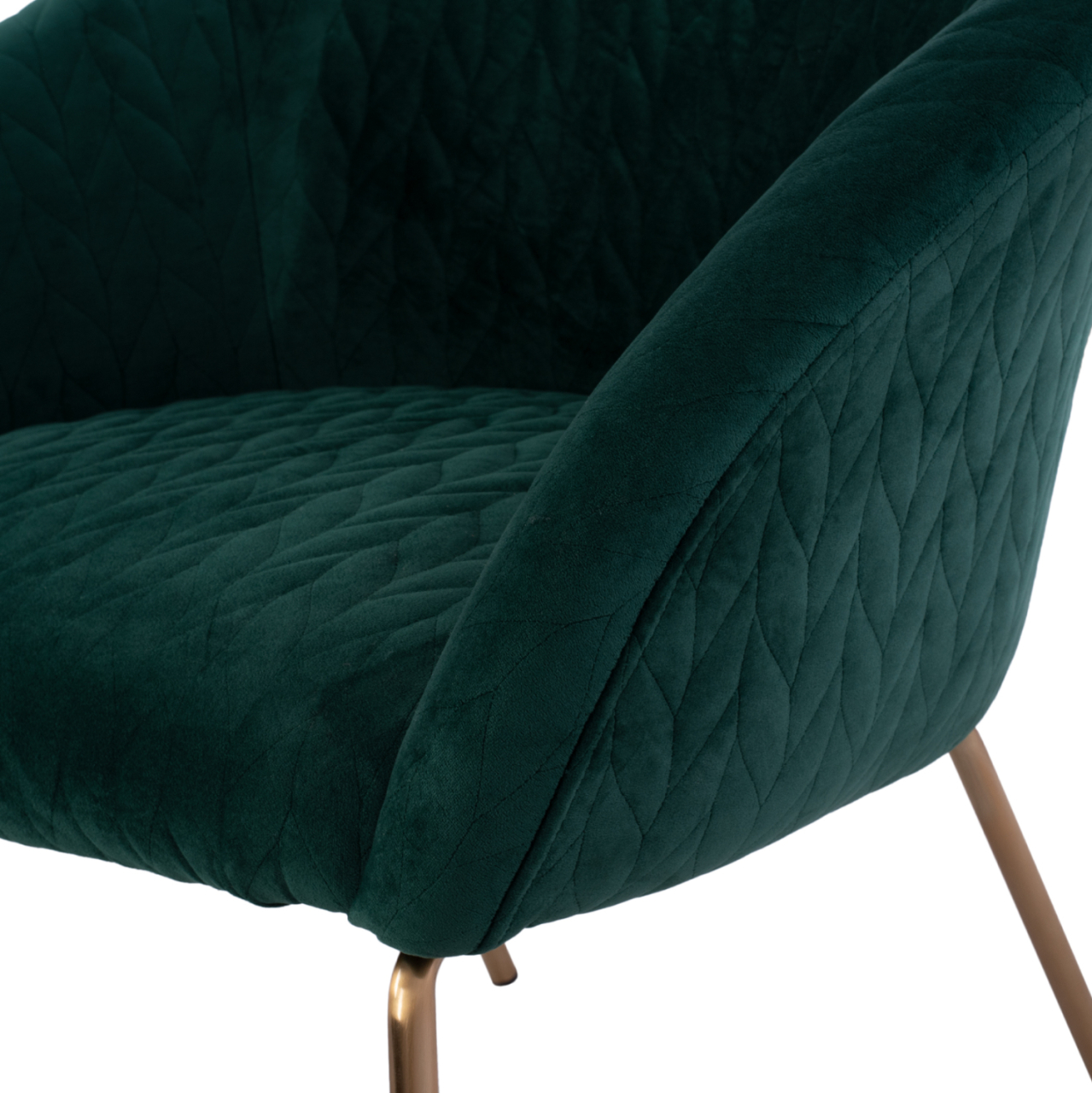 HM8549.03 armchair JOYCE, cypress green velvet, metallic legs [9]