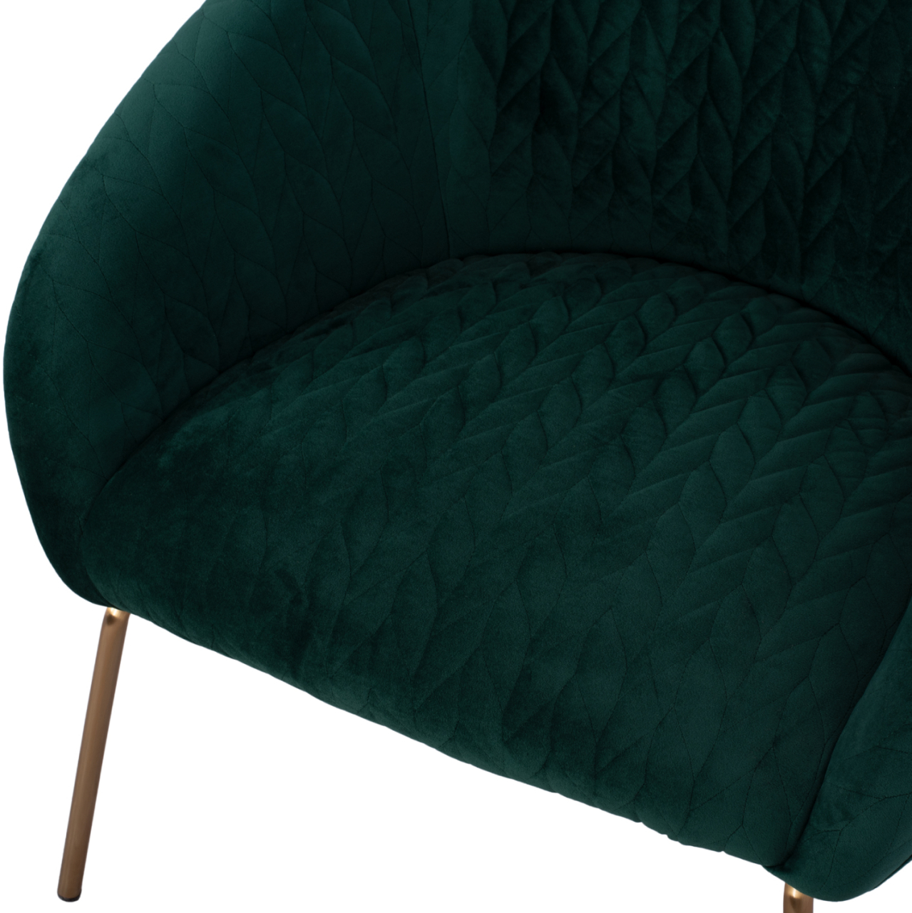 HM8549.03 armchair JOYCE, cypress green velvet, metallic legs [8]