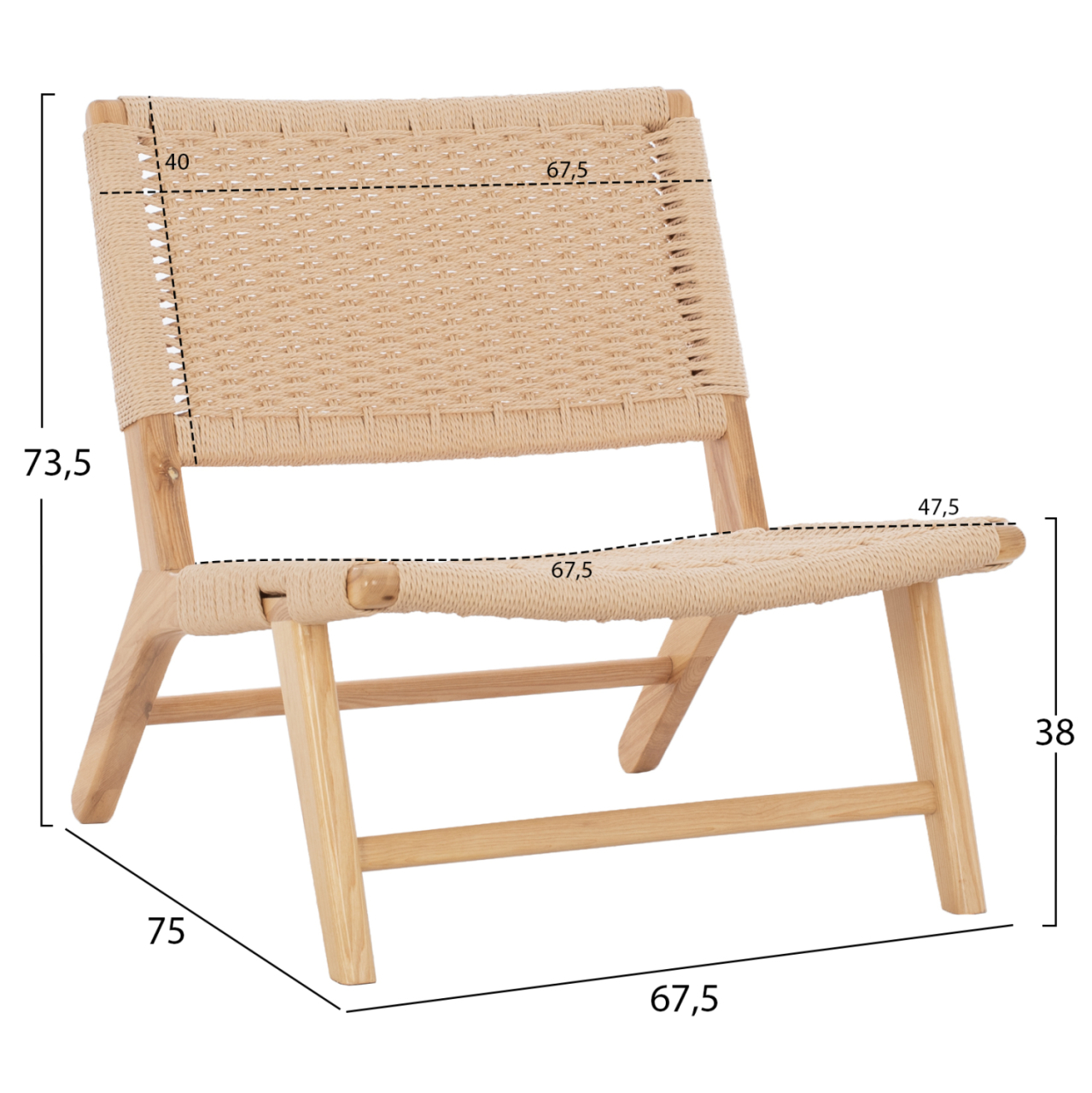 HM8917.01 armchair ANIKA indoors wooden rope-knitted 67,5x75x73,5H [2]