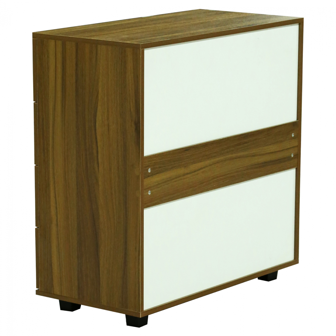 HM8996.02 4-drawer cabinet THORG, walnut, melamine, 80x40x83H [4]