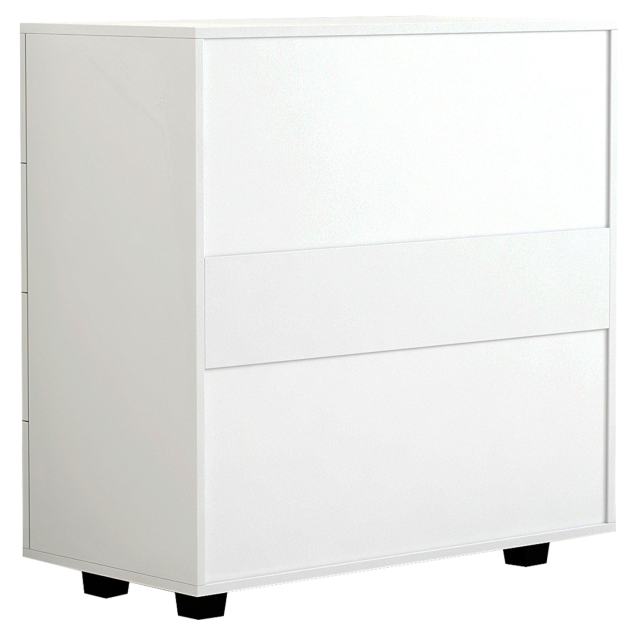HM8996.03 4-drawer cabinet THORG, white, melamine, 80x40x83H [4]