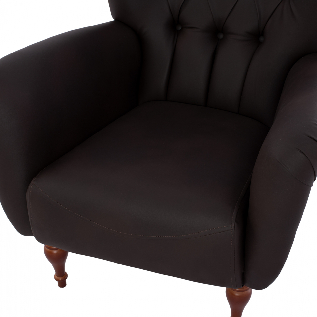 HM9217.03 bergere, chesterfield-style, brown PU, 87x88x100 [8]