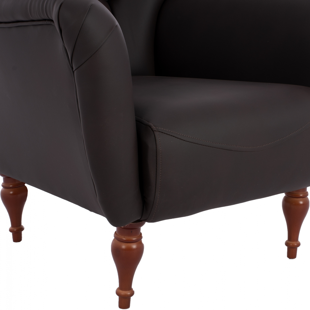 HM9217.03 bergere, chesterfield-style, brown PU, 87x88x100 [9]
