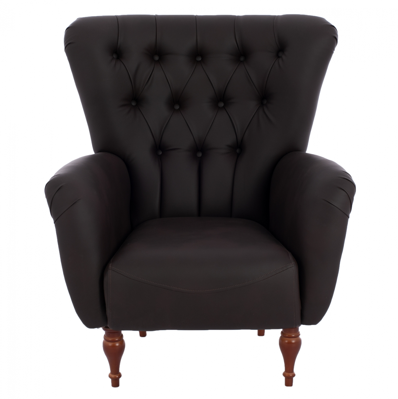 HM9217.03 bergere, chesterfield-style, brown PU, 87x88x100 [3]
