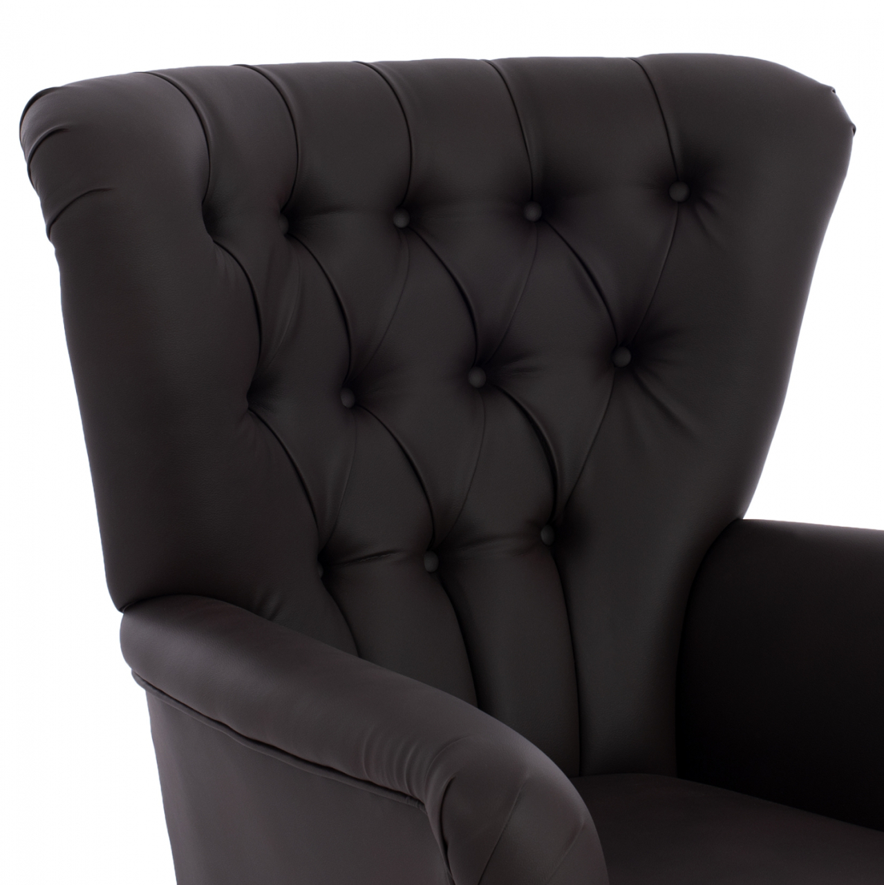 HM9217.03 bergere, chesterfield-style, brown PU, 87x88x100 [7]