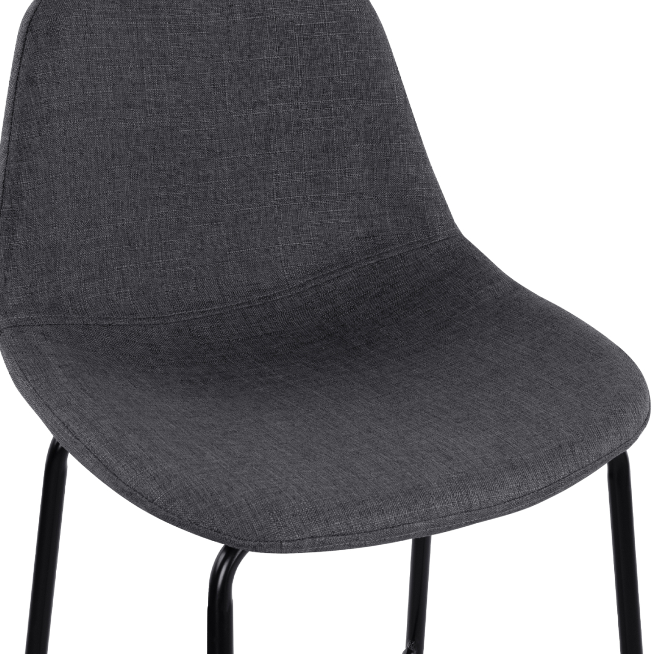 HM9298.10 bar stool, grey fabric, metal legs, 47x51x96 [8]