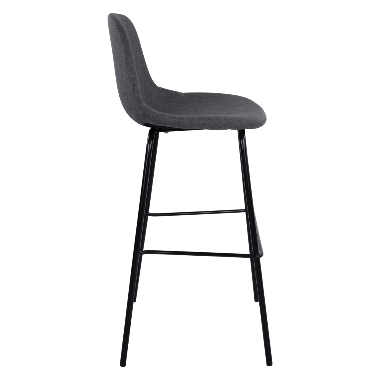 HM9298.10 bar stool, grey fabric, metal legs, 47x51x96 [4]