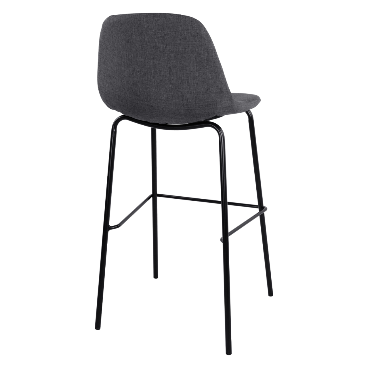 HM9298.10 bar stool, grey fabric, metal legs, 47x51x96 [5]