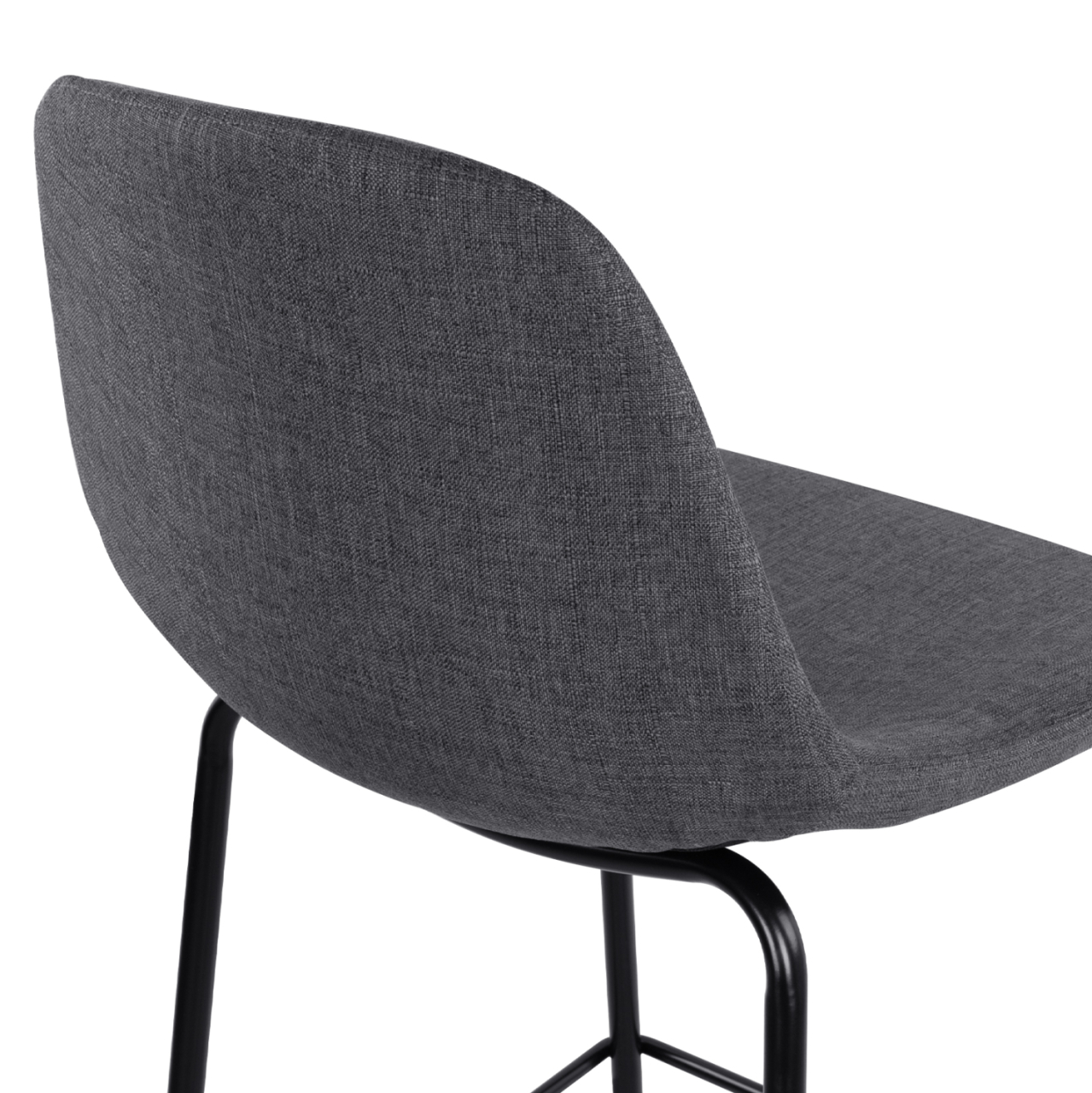 HM9298.10 bar stool, grey fabric, metal legs, 47x51x96 [10]