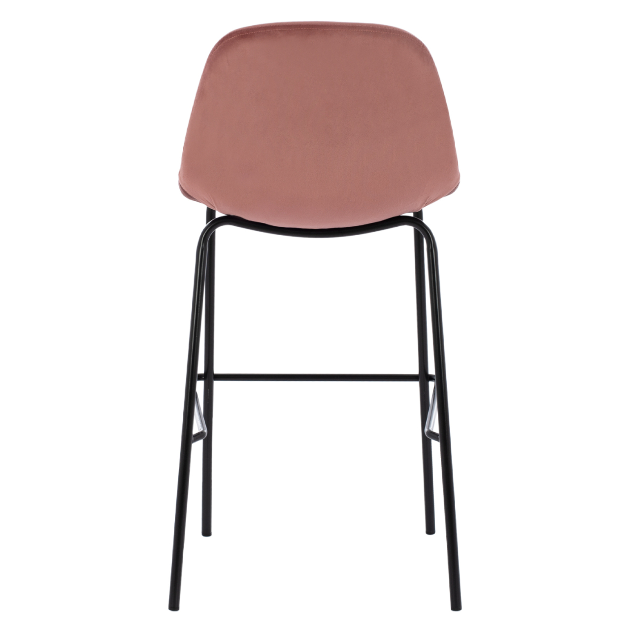 HM9298.12 bar stool, dusty pink velvet, metal legs, 47x51x96 [6]