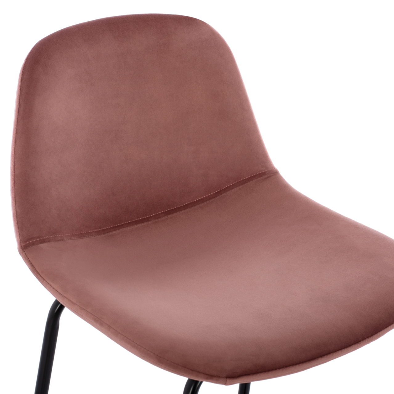 HM9298.12 bar stool, dusty pink velvet, metal legs, 47x51x96 [7]