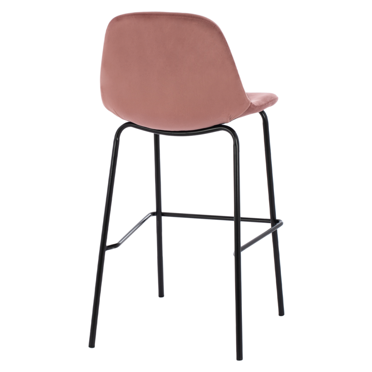 HM9298.12 bar stool, dusty pink velvet, metal legs, 47x51x96 [5]