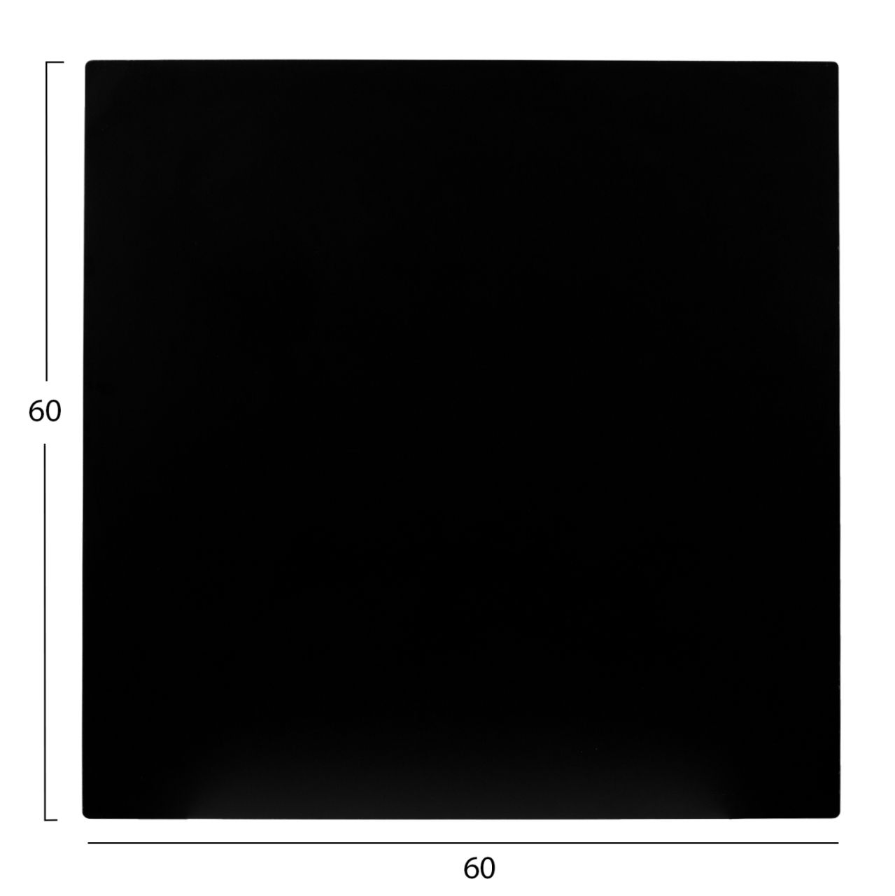 HPL TABLETOP HM5837.21 SQUARE IN BLACK COLOR 60X60cm [2]