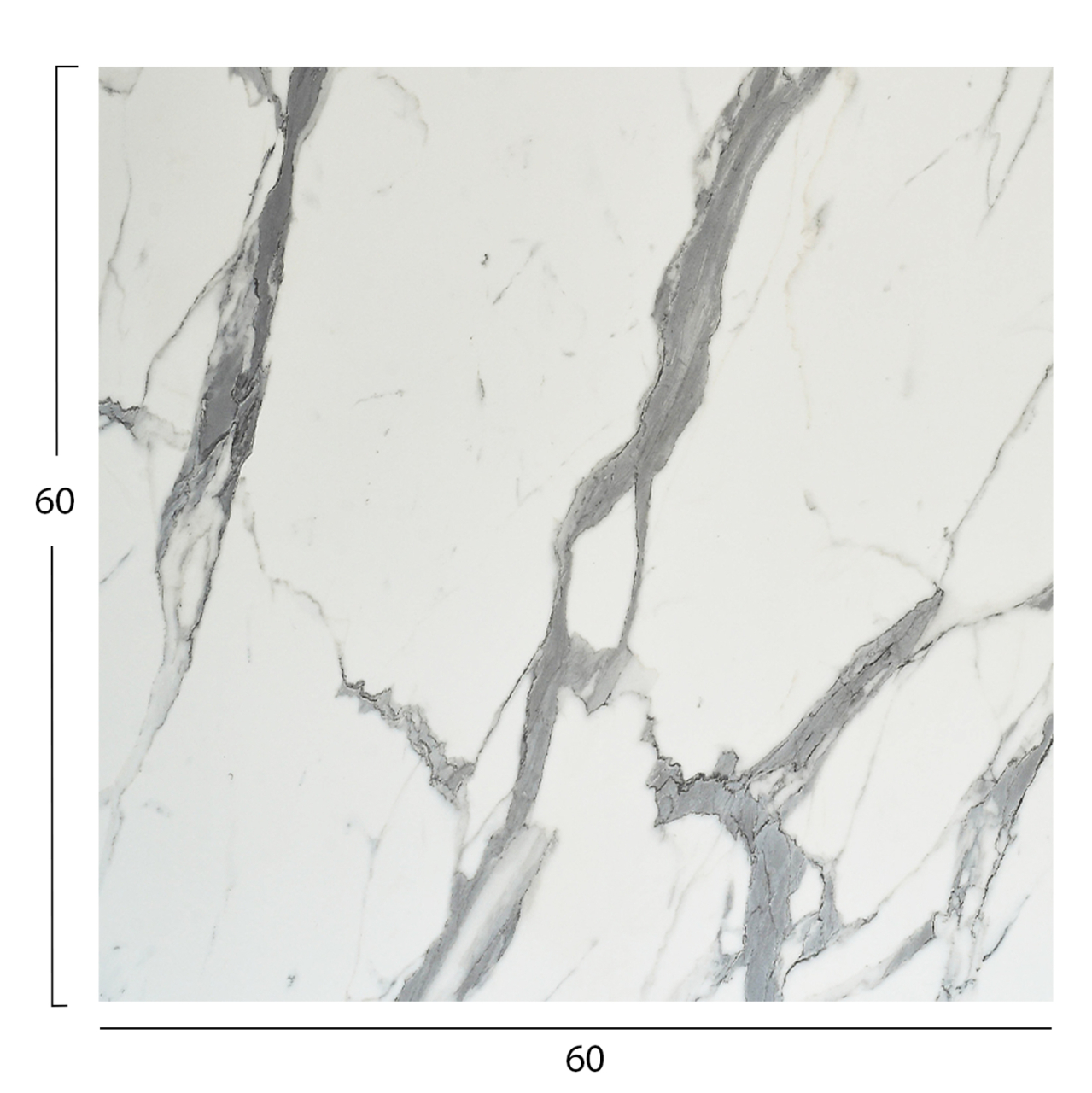HPL TABLETOP HM5837.31 SQUARE IN WHITE MARBLE COLOR 60X60cm [2]