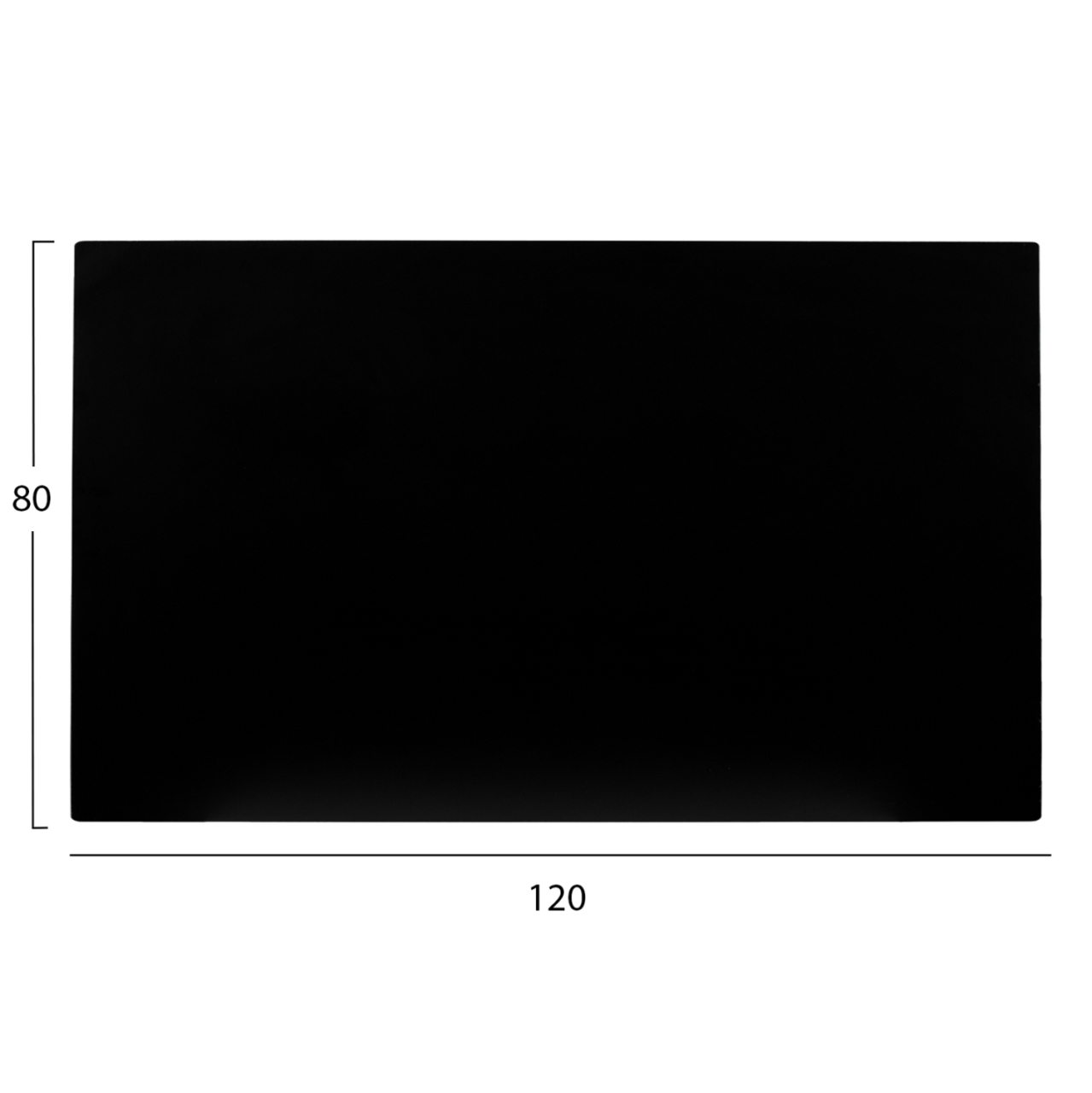 HPL TABLETOP HM5840.21 RECTANGULAR IN BLACK 120x80cm. [2]