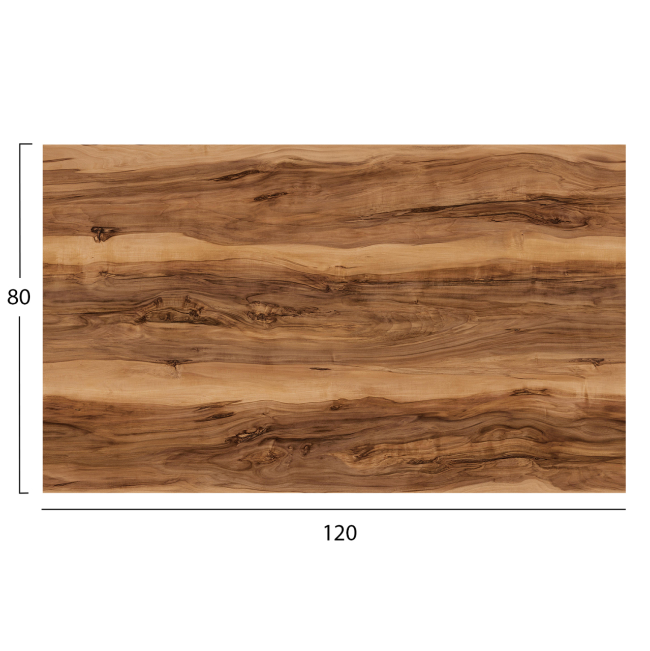 HPL TABLETOP HM5840.30 RECTANGULAR IN INDIAN SHEESHAM 120x80cm. [2]