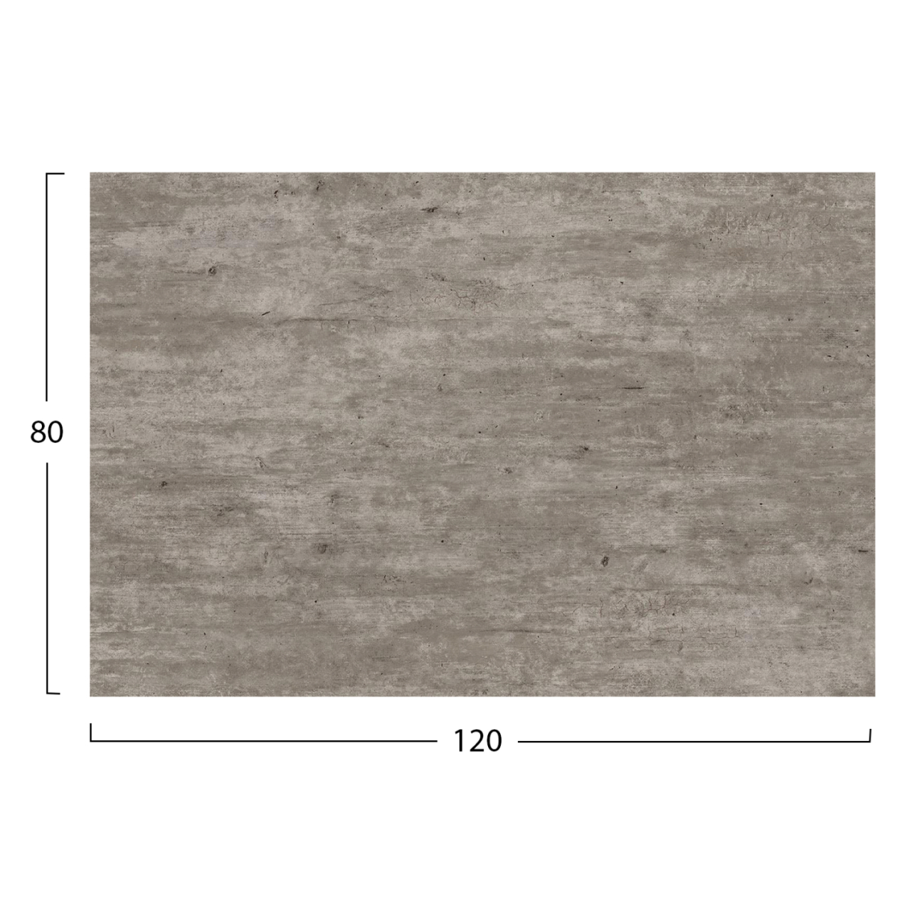 HPL TABLETOP HM5840.37 RECTANGULAR IN CONCRETE 120x80cm. [2]