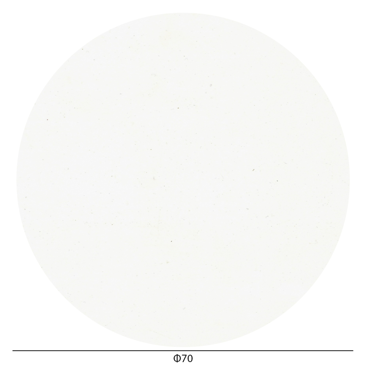 HPL TABLETOP HM5842.22 ROUND IN WHITE Φ70cm. [2]