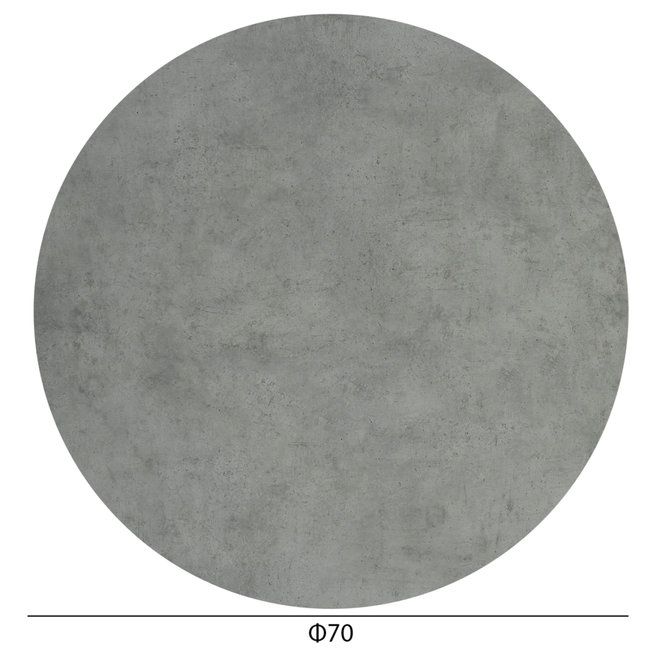 HPL TABLETOP HM5842.32 ROUND IN CEMENT Φ70cm. [2]