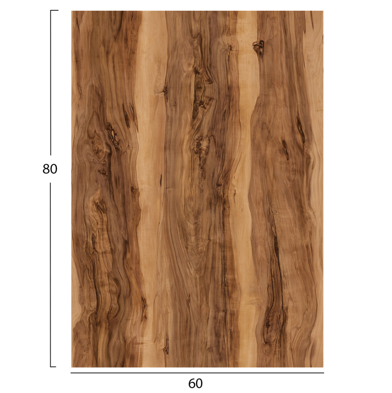 HPL TABLETOP HM6350.30 RECTANGULAR IN INDIAN SHEESHAM COLOR 60X80cm [2]