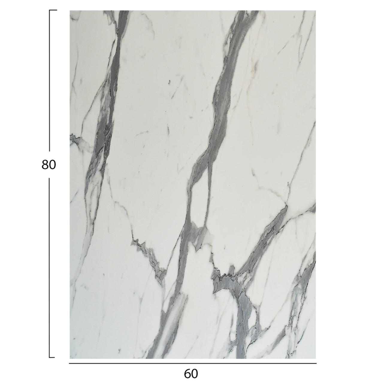 HPL TABLETOP HM6350.31 RECTANGULAR IN WHITE MARBLE COLOR 60X80cm [2]