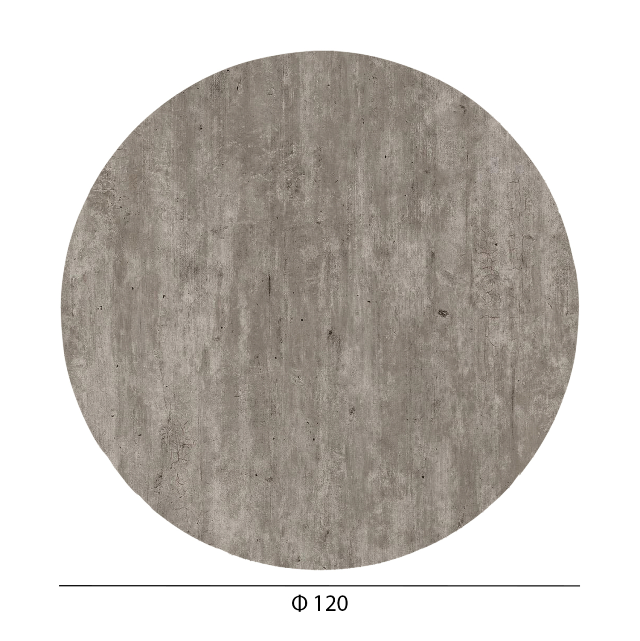 HPL TABLETOP HM6351.37 ROUND IN CONCRETE Φ120cm. [2]