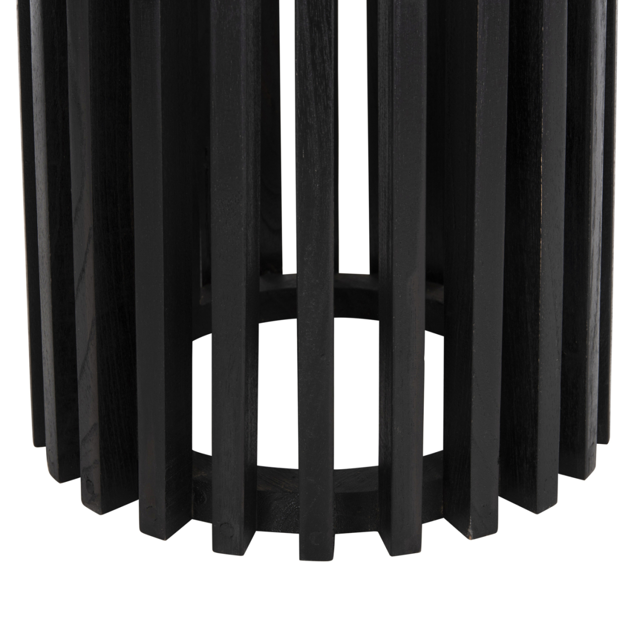 INDOOR BAR STAND BASE/LEGS MED.HEIGHT ROUND FRANTZ HM9857.12 MINDI WOOD IN BLACK Φ40x90Hcm. [7]
