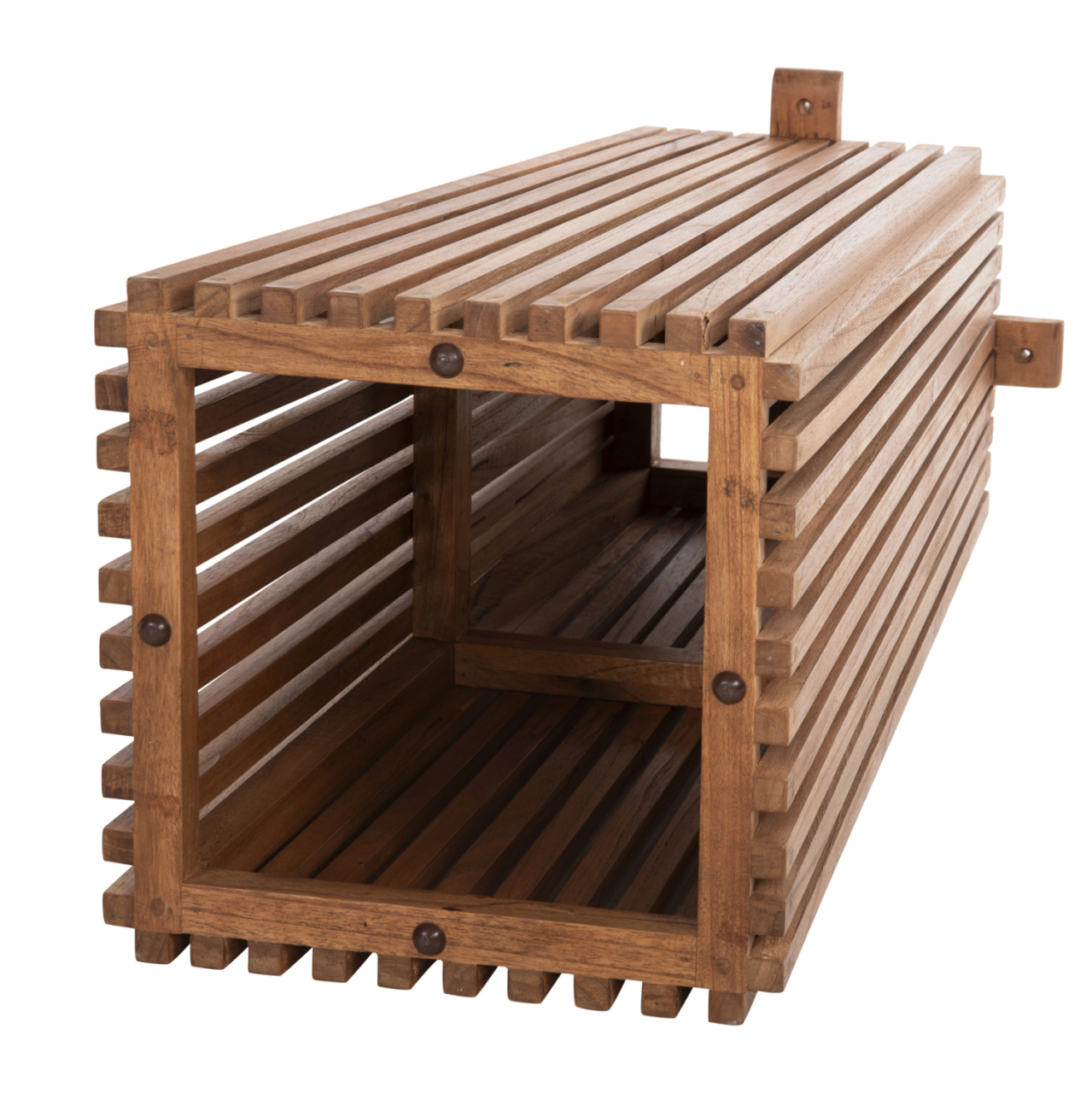 INDOOR BAR TABLE LEGS-BASE MED.HEIGHT SQUARE FRANTZ HM9858.11 MINDI WOOD IN NATURAL 40x40x90Hcm. [5]