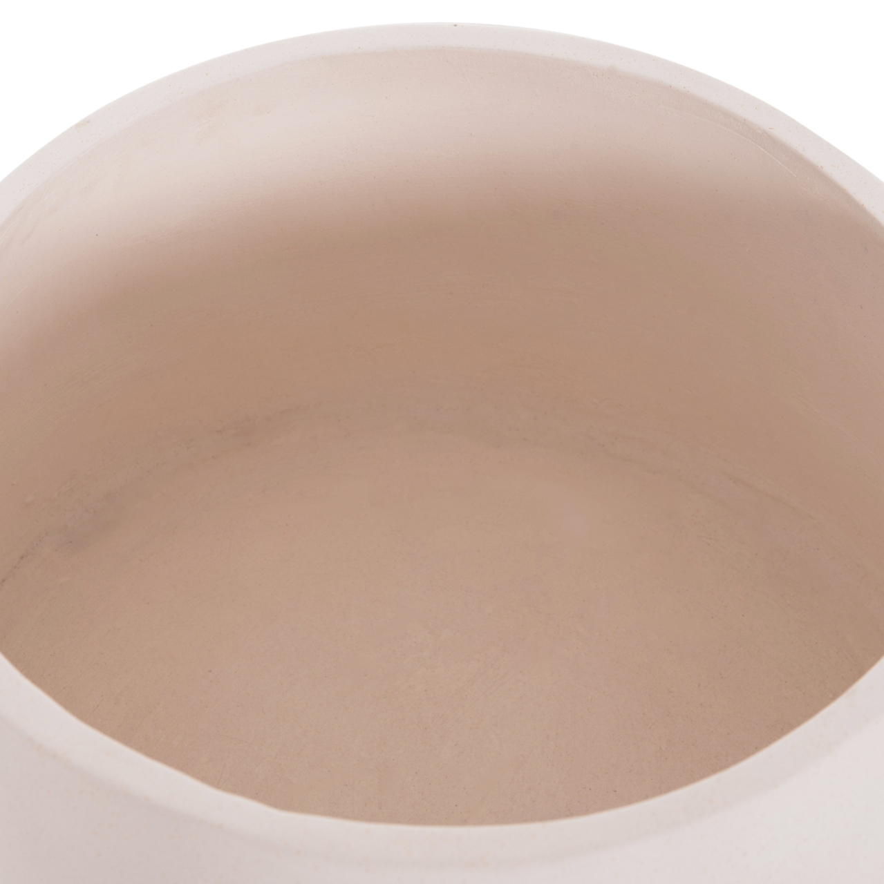 INDOOR POT QUAN HM4680.02L FIBER CEMENT IN WHITE--TEAK BASE Φ40x85Hcm [10]