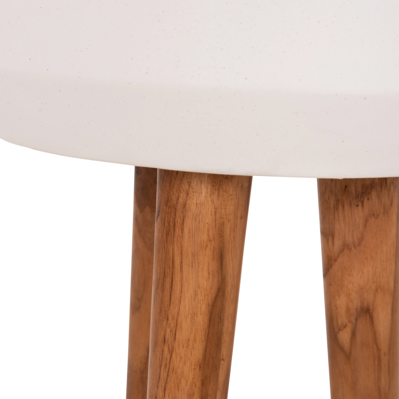 INDOOR POT QUAN HM4680.02L FIBER CEMENT IN WHITE--TEAK BASE Φ40x85Hcm [8]