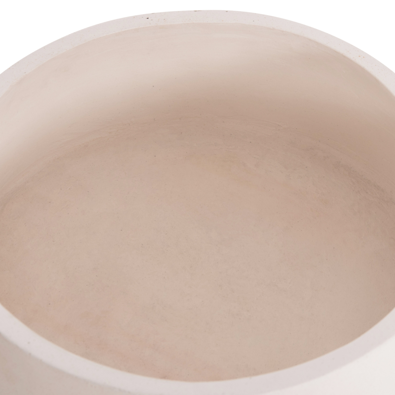 INDOOR POT QUAN HM4680.02S FIBER CEMENT IN WHITE--TEAK BASE Φ37x36Hcm [10]