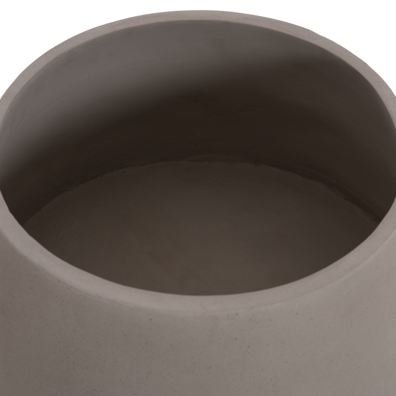 INDOOR POT QUAN HM4680.03M FIBER CEMENT IN GREY--TEAK BASE Φ35x50Hcm [10]