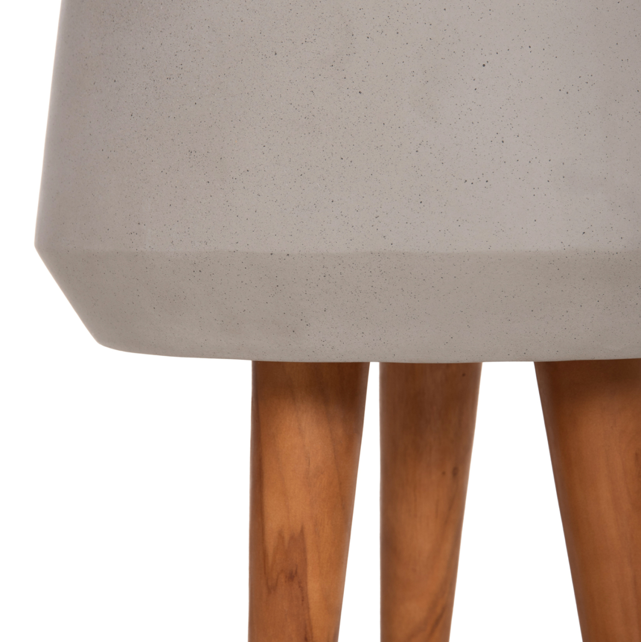 INDOOR POT QUAN HM4680.03M FIBER CEMENT IN GREY--TEAK BASE Φ35x50Hcm [9]