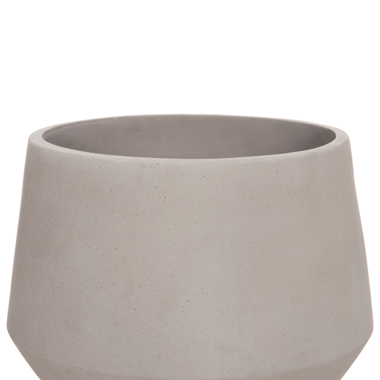 INDOOR POT QUAN HM4680.03M FIBER CEMENT IN GREY--TEAK BASE Φ35x50Hcm [5]