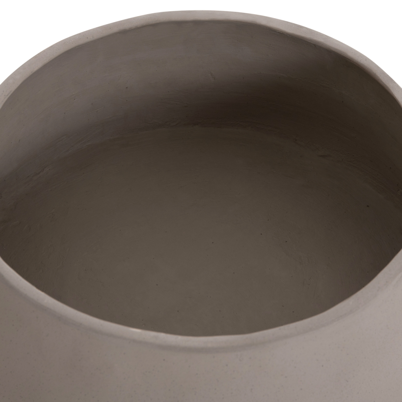 INDOOR POT QUAN HM4680.03S FIBER CEMENT IN GREY--TEAK BASE Φ37x36Hcm [9]