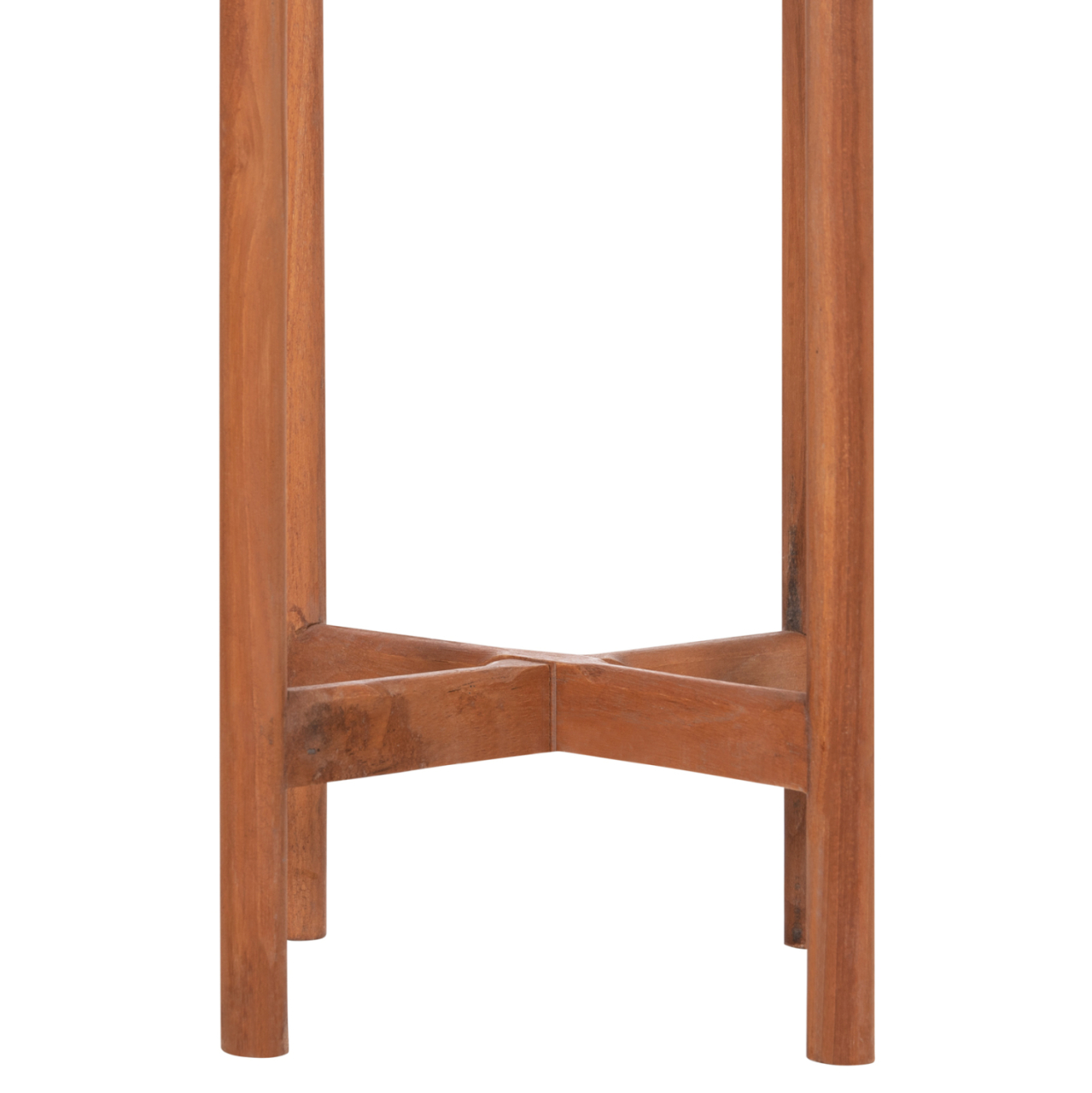 INDOOR POT RENTIL HM4683S FIBER CEMENT IN BLACK/WHITE--TEAK BASE Φ23x60Hcm [5]