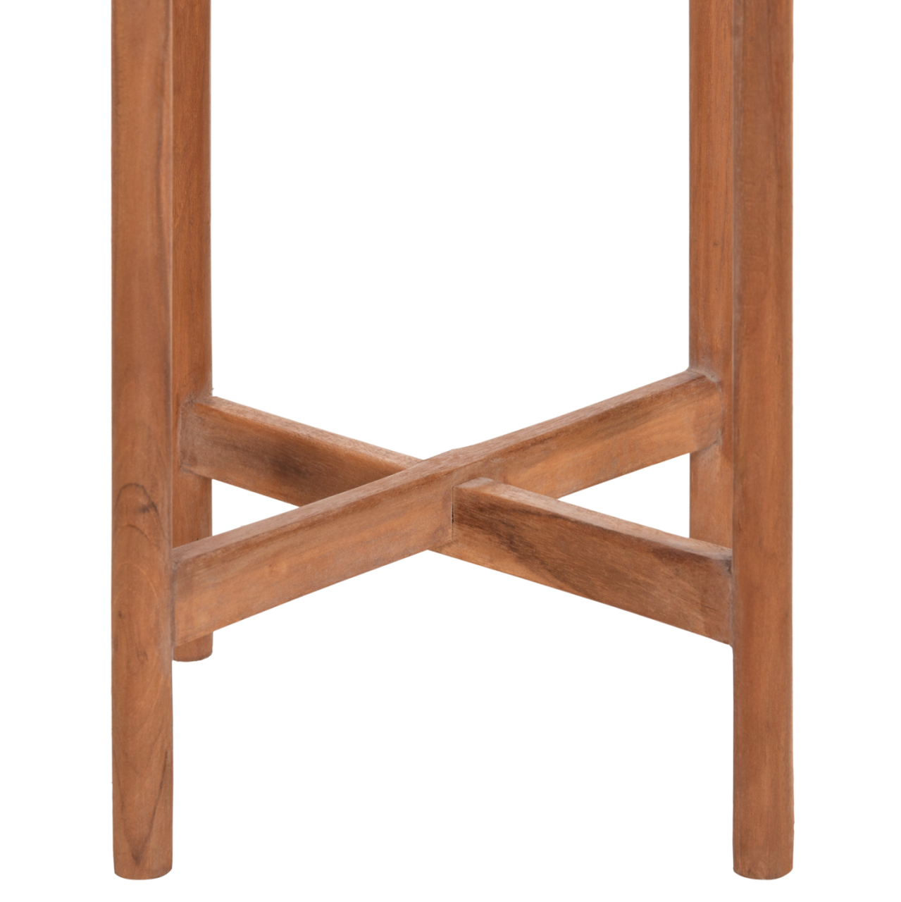 INDOOR POT RENTIL HM4684.02L FIBER CEMENT IN WHITE COLOR--TEAK BASE Φ27x66Hcm [5]