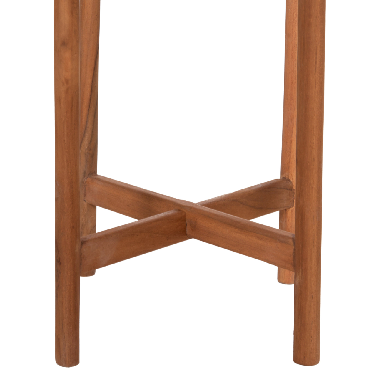 INDOOR POT RENTIL HM4684.03S FIBER CEMENT IN GREY COLOR--TEAK BASE Φ27x56Hcm [5]