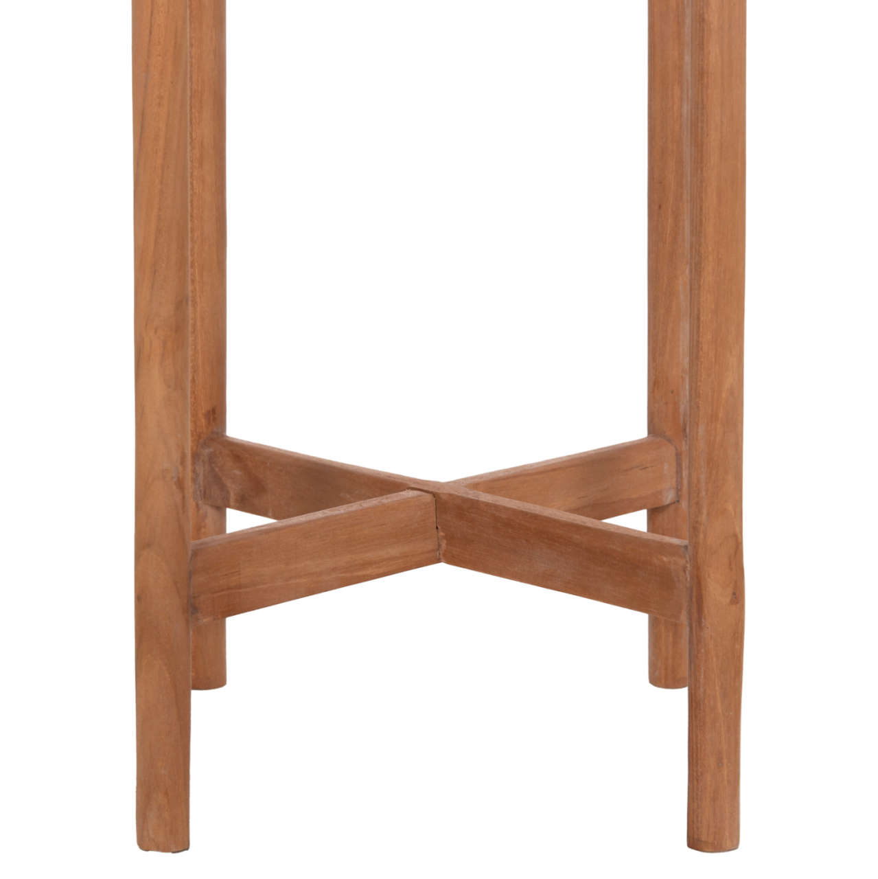 INDOOR POT RENTIL HM4684.08S FIBER CEMENT IN TERRACOTTA COLOR--TEAK BASE Φ27x56Hcm [5]