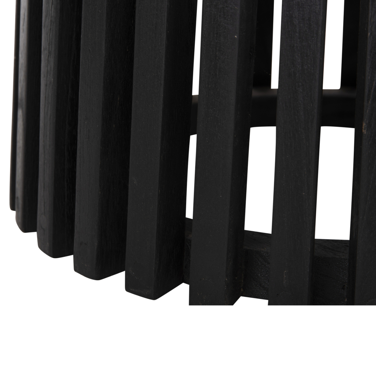 INDOOR TABLE LEGS-BASE ROUND FRANTZ HM9459.12 MINDI WOOD IN BLACK Φ45x74Hcm. [8]