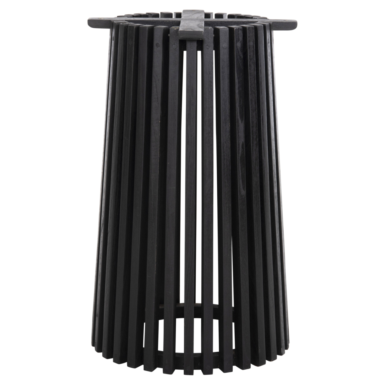 INDOOR TABLE LEGS-BASE ROUND FRANTZ HM9459.12 MINDI WOOD IN BLACK Φ45x74Hcm. [3]