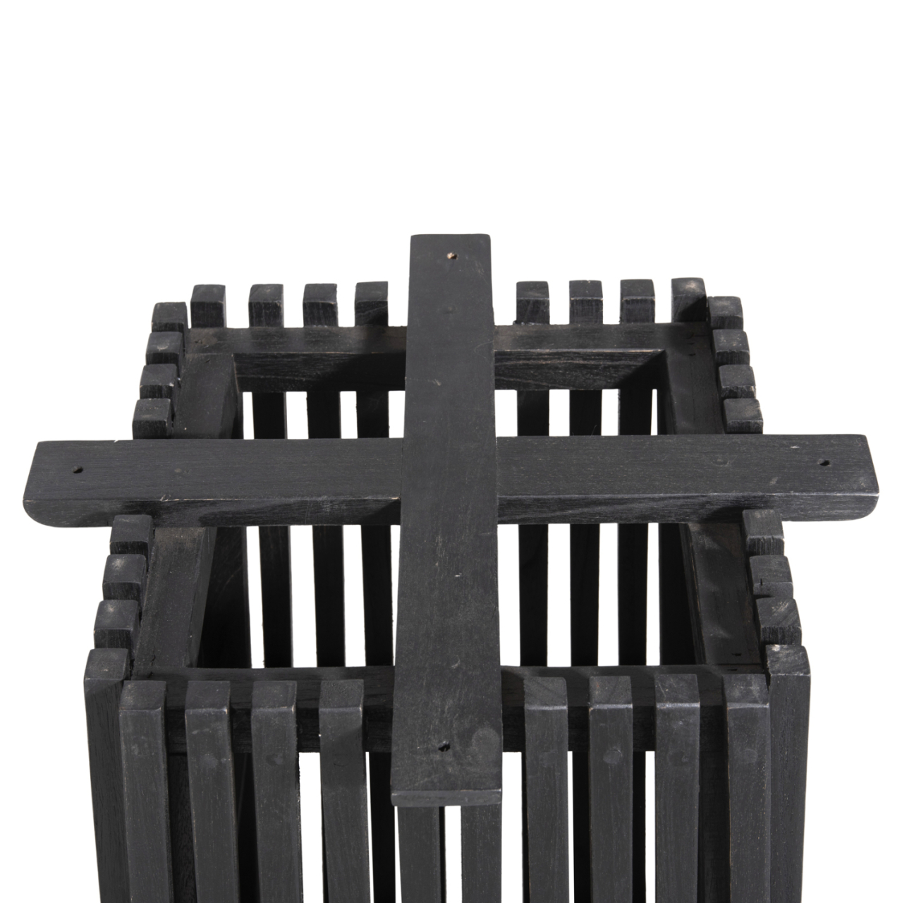 INDOOR TABLE LEGS-BASE SQUARE FRANTZ HM9460.12 MINDI WOOD IN BLACK 45x45x73Hcm. [4]