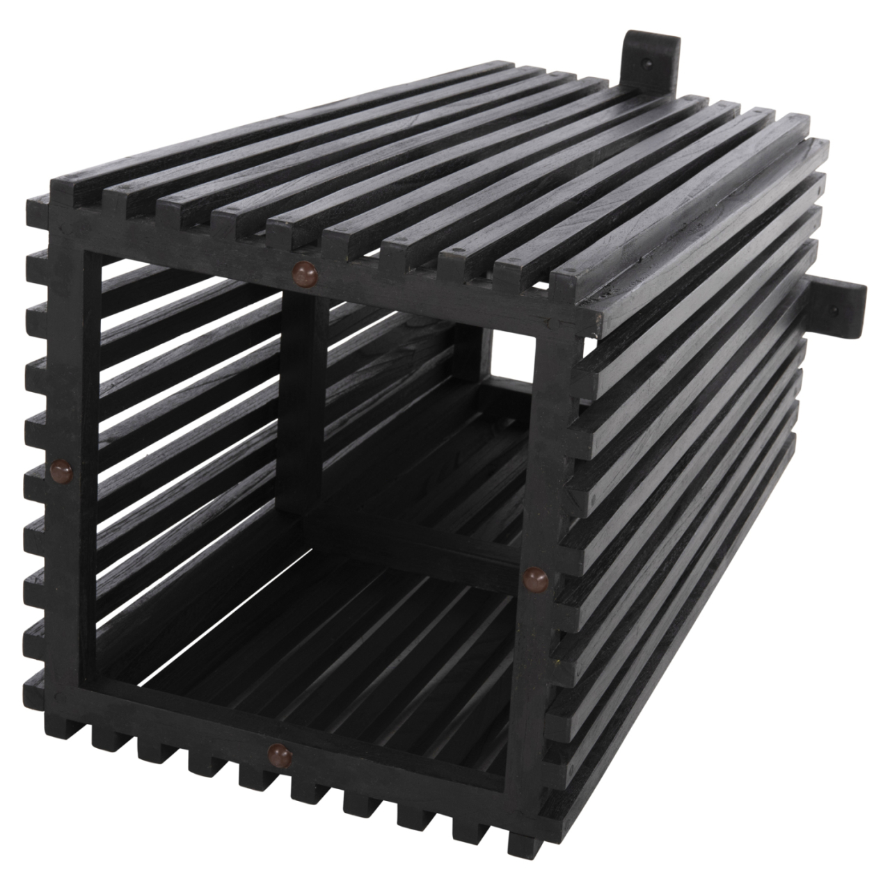 INDOOR TABLE LEGS-BASE SQUARE FRANTZ HM9460.12 MINDI WOOD IN BLACK 45x45x73Hcm. [5]